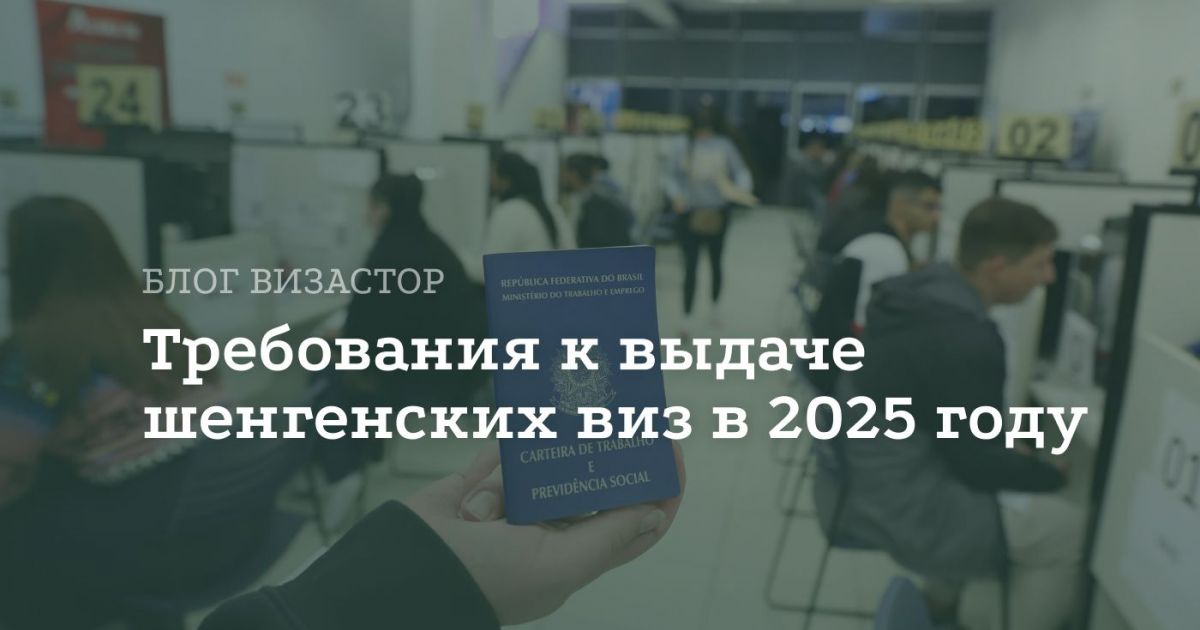 Сроки оформления и новые требования консульств для шенгенских виз в 2025 году
